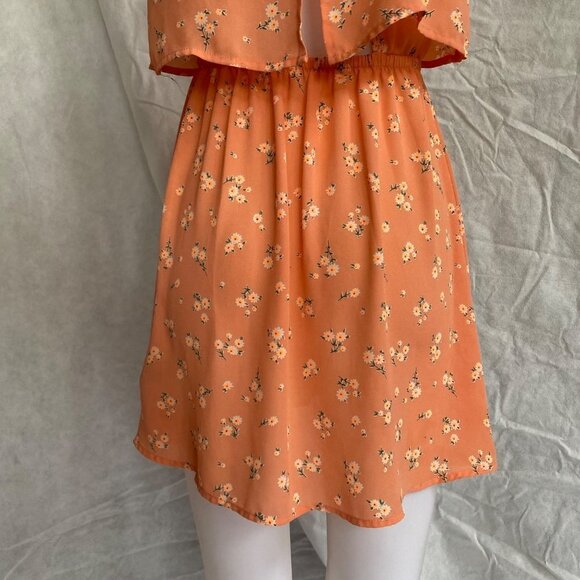 Timing Coral Floral Dress Open Back Sun Dress - Picture 7 of 9